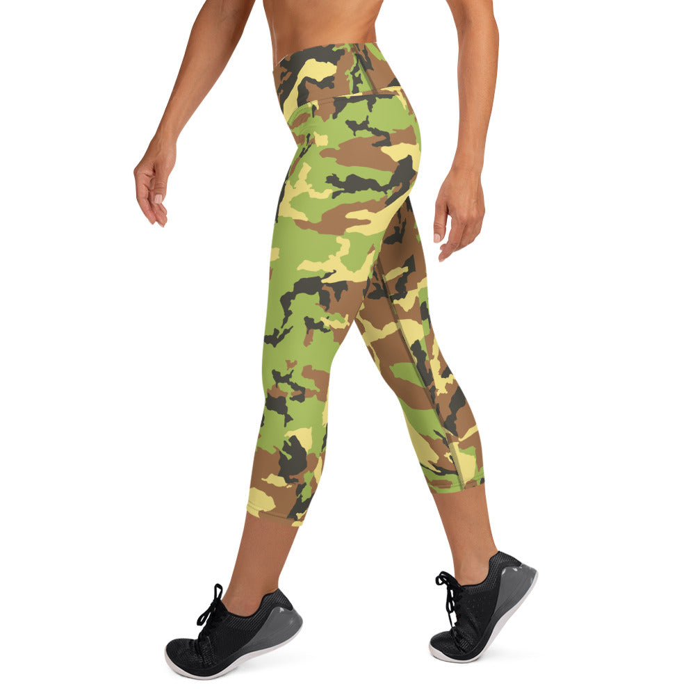 Urban Ranger Camo Yoga Capri Leggings