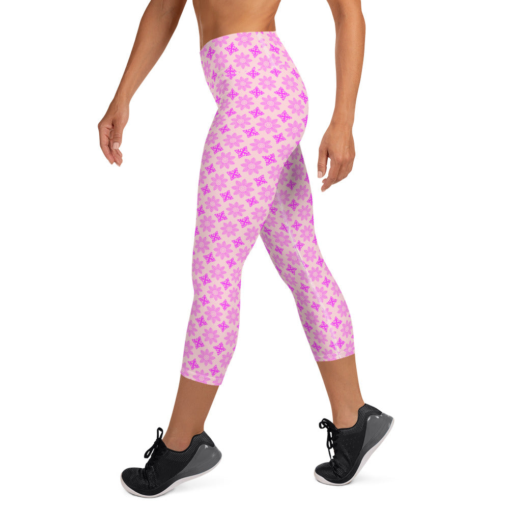 Pink Charm Activewear Capri Leggings