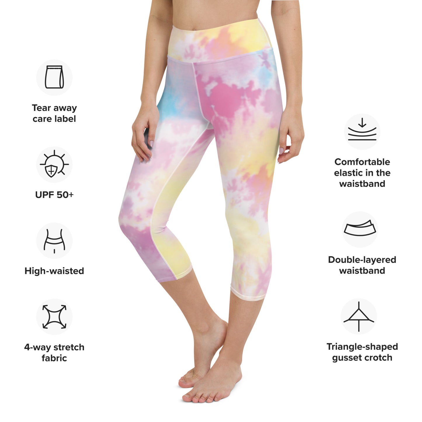 Tie-Dye Dream Yoga Capri Leggings