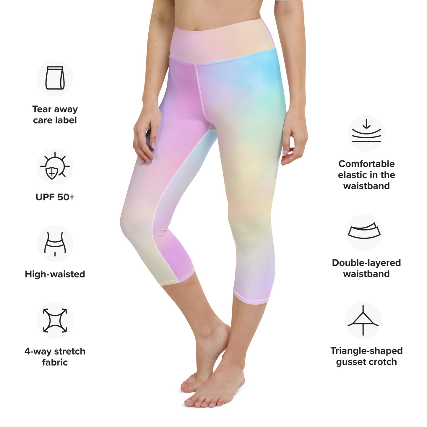 Cotton Candy Activewear Capri Leggings