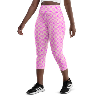 Pink Charm Activewear Capri Leggings