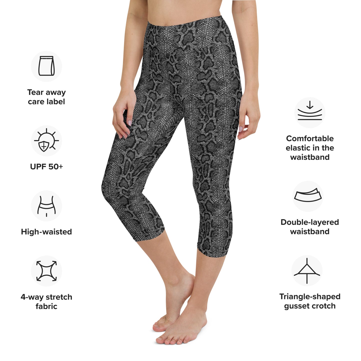 Fierce Fit High-Waisted Yoga Capri Leggings