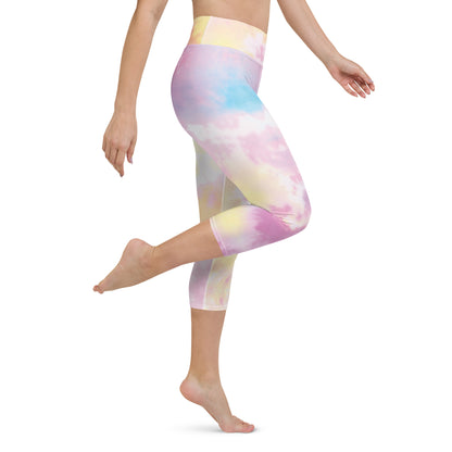 Tie-Dye Dream Yoga Capri Leggings