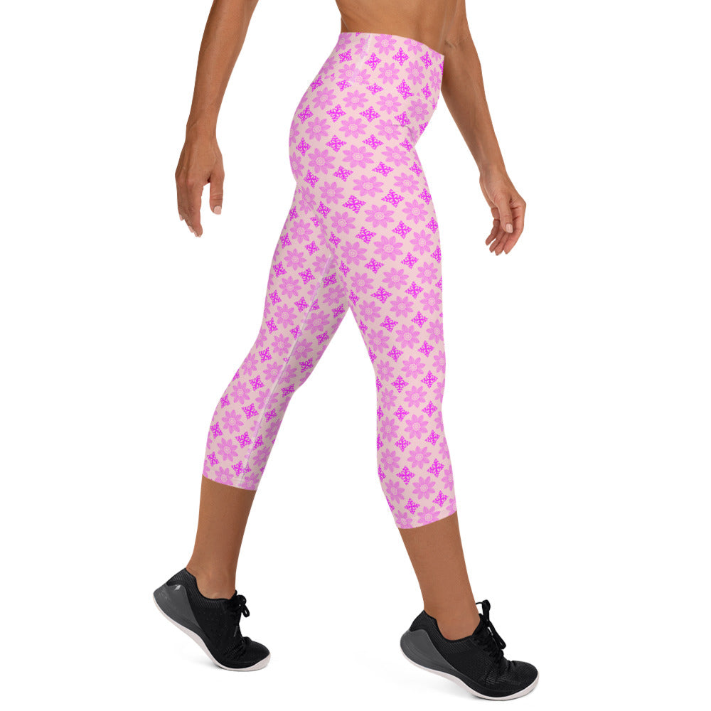 Pink Charm Activewear Capri Leggings