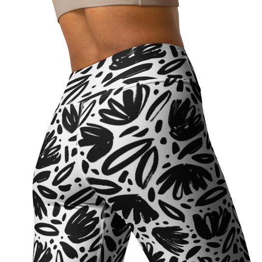 Classic Contrast High-Waisted Yoga Leggings