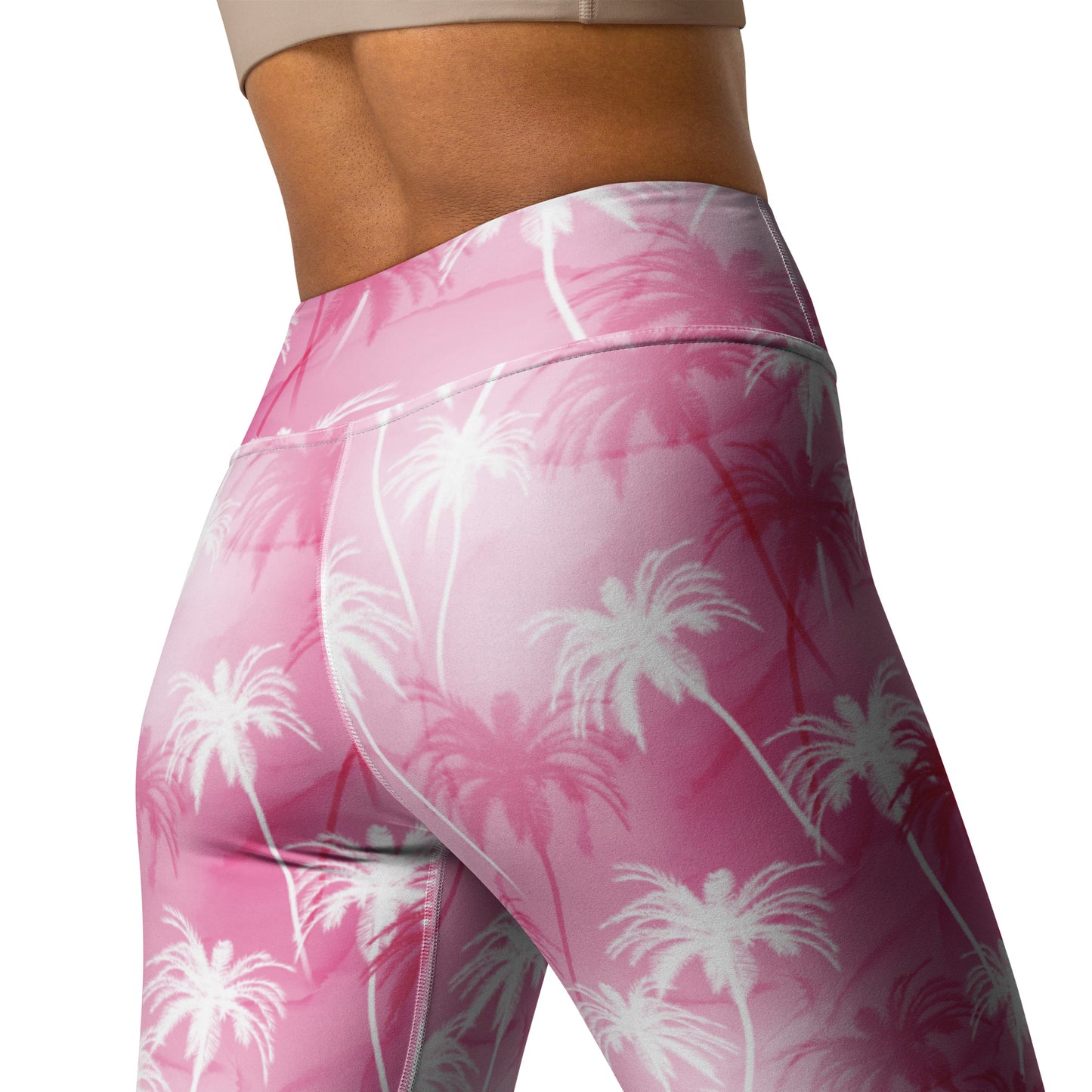 Tropic Blush Pink Harmony High-Waisted Yoga Leggings