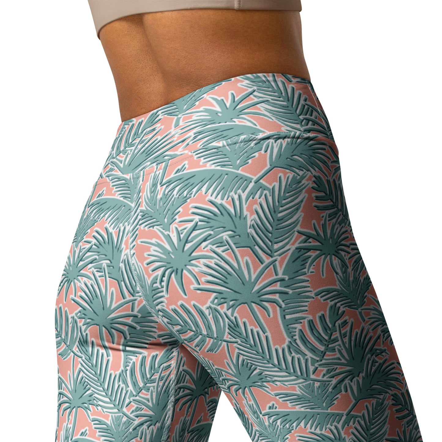 Serene Garden High-Waisted Yoga Leggings