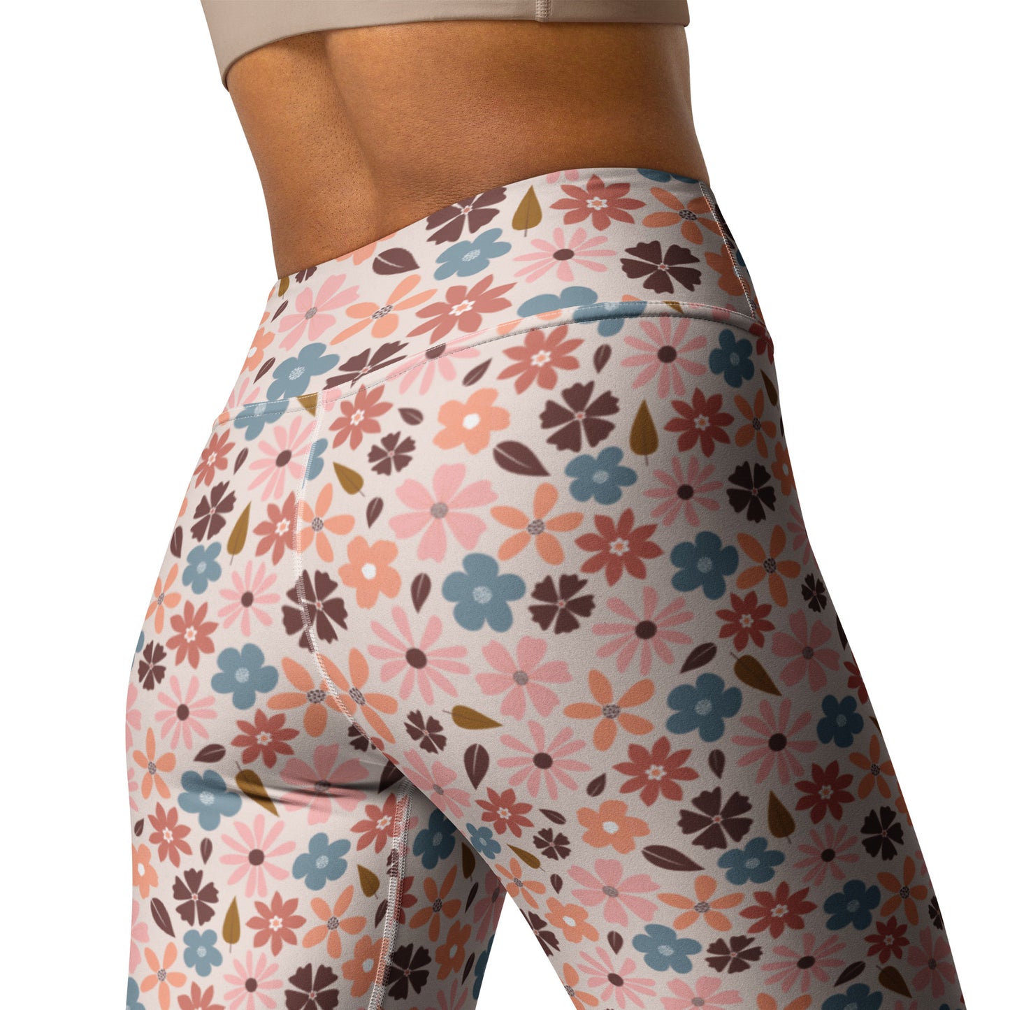 Blooming Garden High-Waisted Yoga Leggings