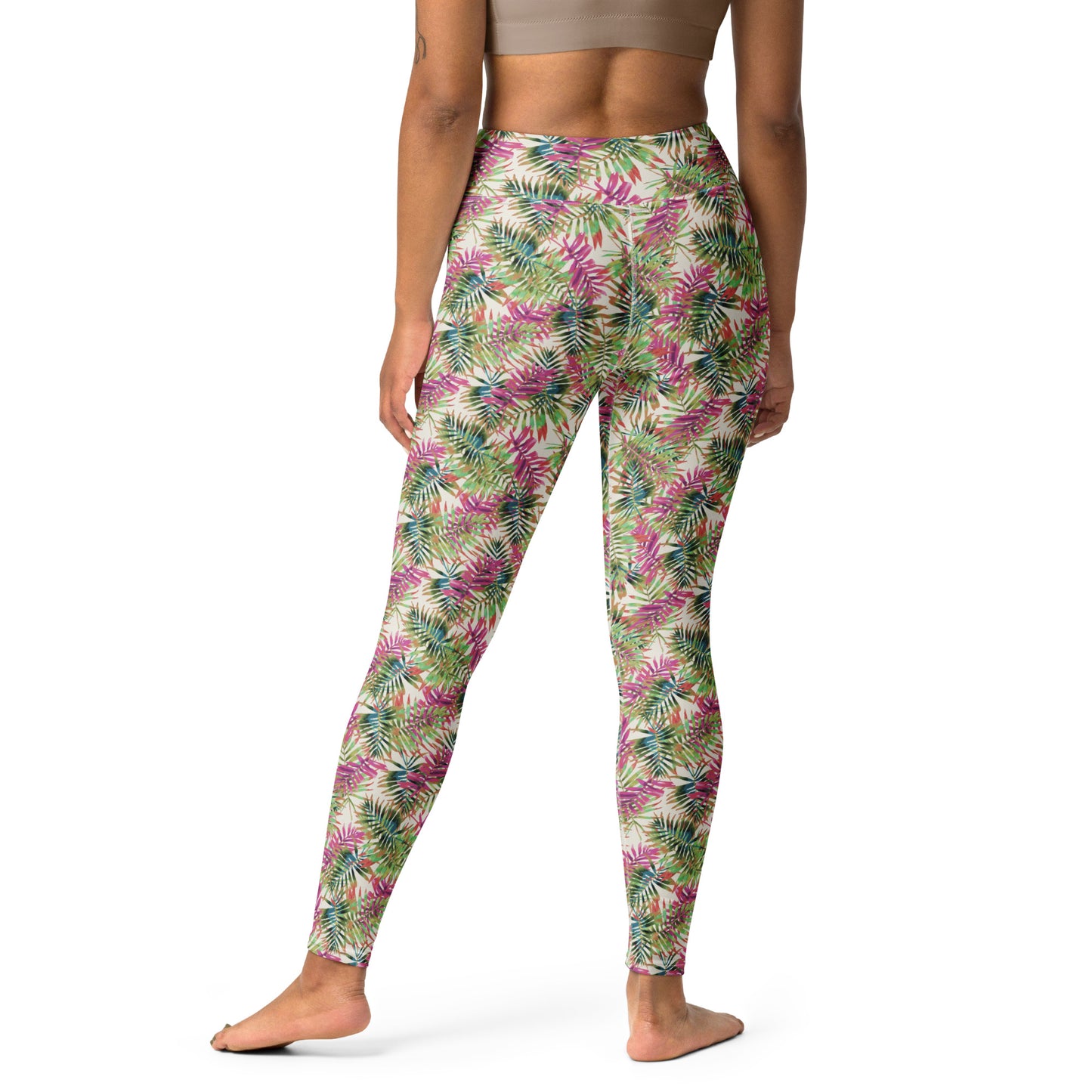 Blossom Canvas High-Waisted Yoga Leggings