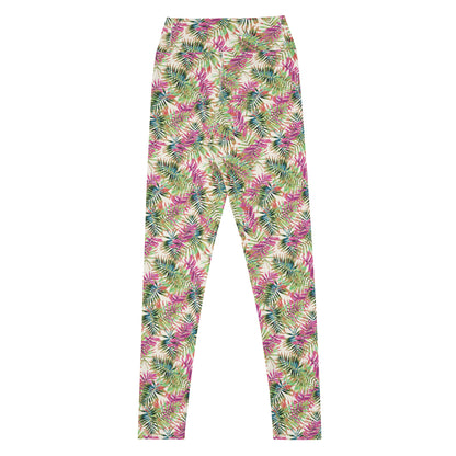 Blossom Canvas High-Waisted Yoga Leggings