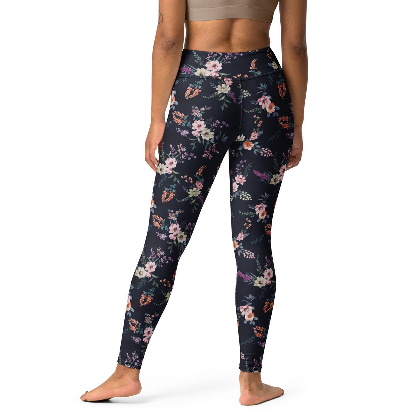 Floral Serenity High-Waisted Yoga Leggings