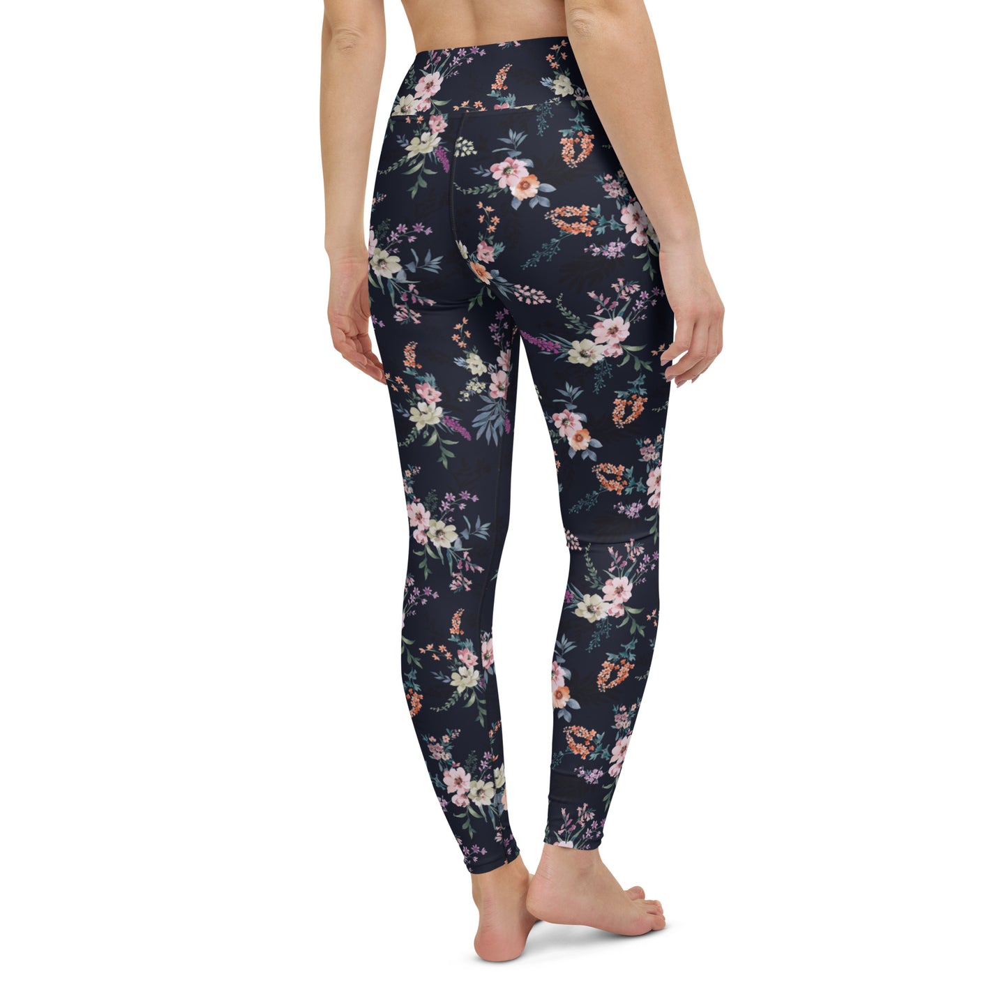 Floral Serenity High-Waisted Yoga Leggings