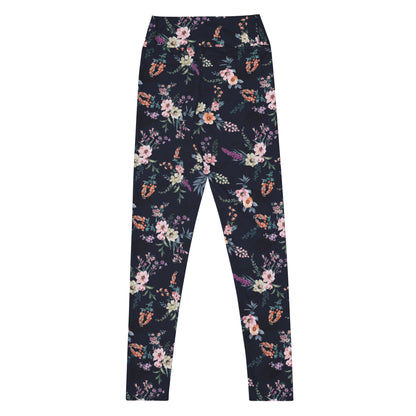 Floral Serenity High-Waisted Yoga Leggings