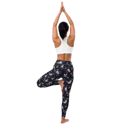 Floral Serenity High-Waisted Yoga Leggings