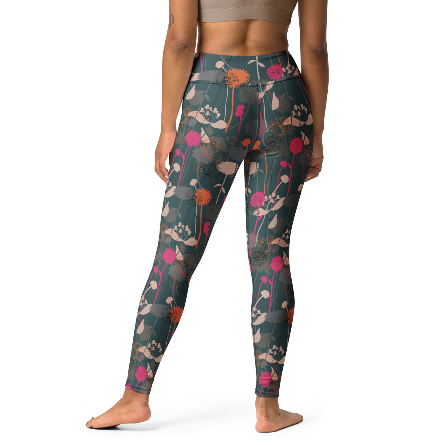 Radiant Floral High-Waisted Yoga Leggings