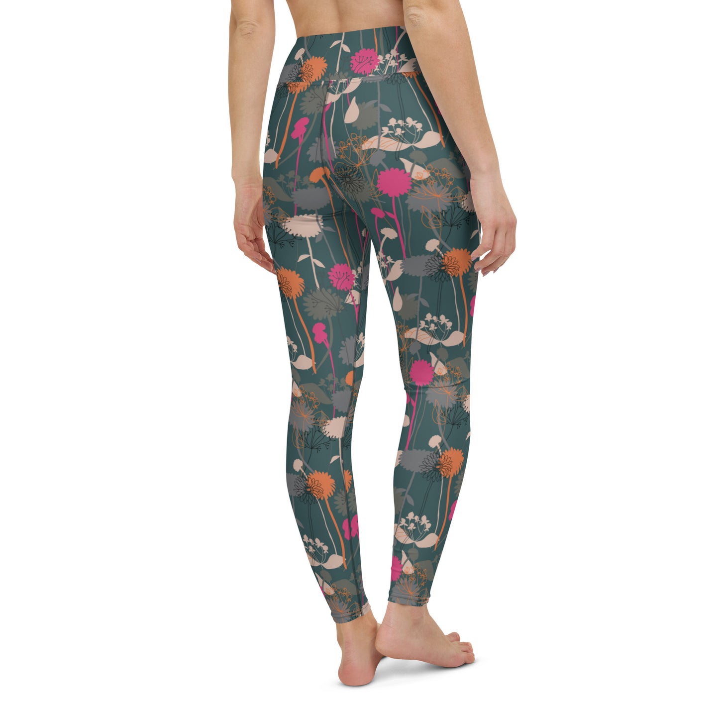 Radiant Floral High-Waisted Yoga Leggings