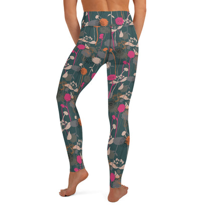 Radiant Floral High-Waisted Yoga Leggings