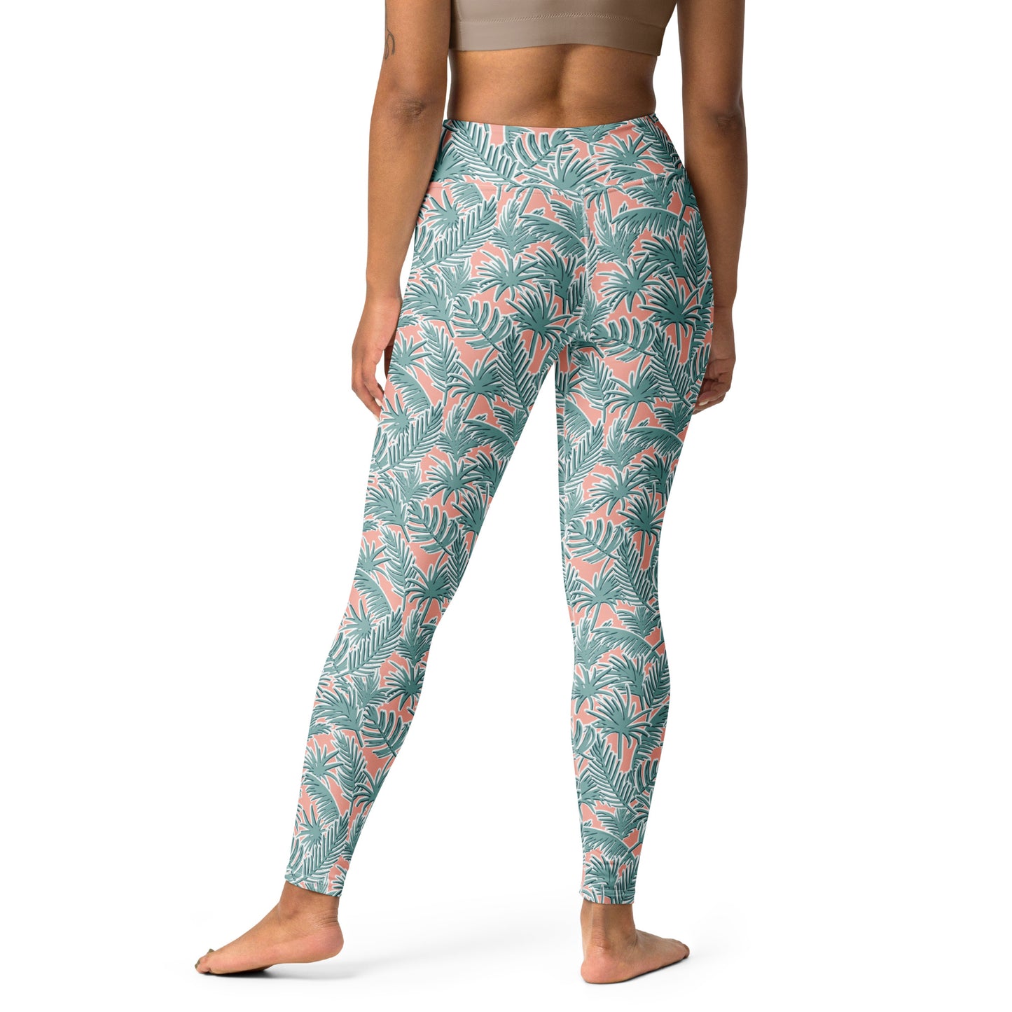 Serene Garden High-Waisted Yoga Leggings