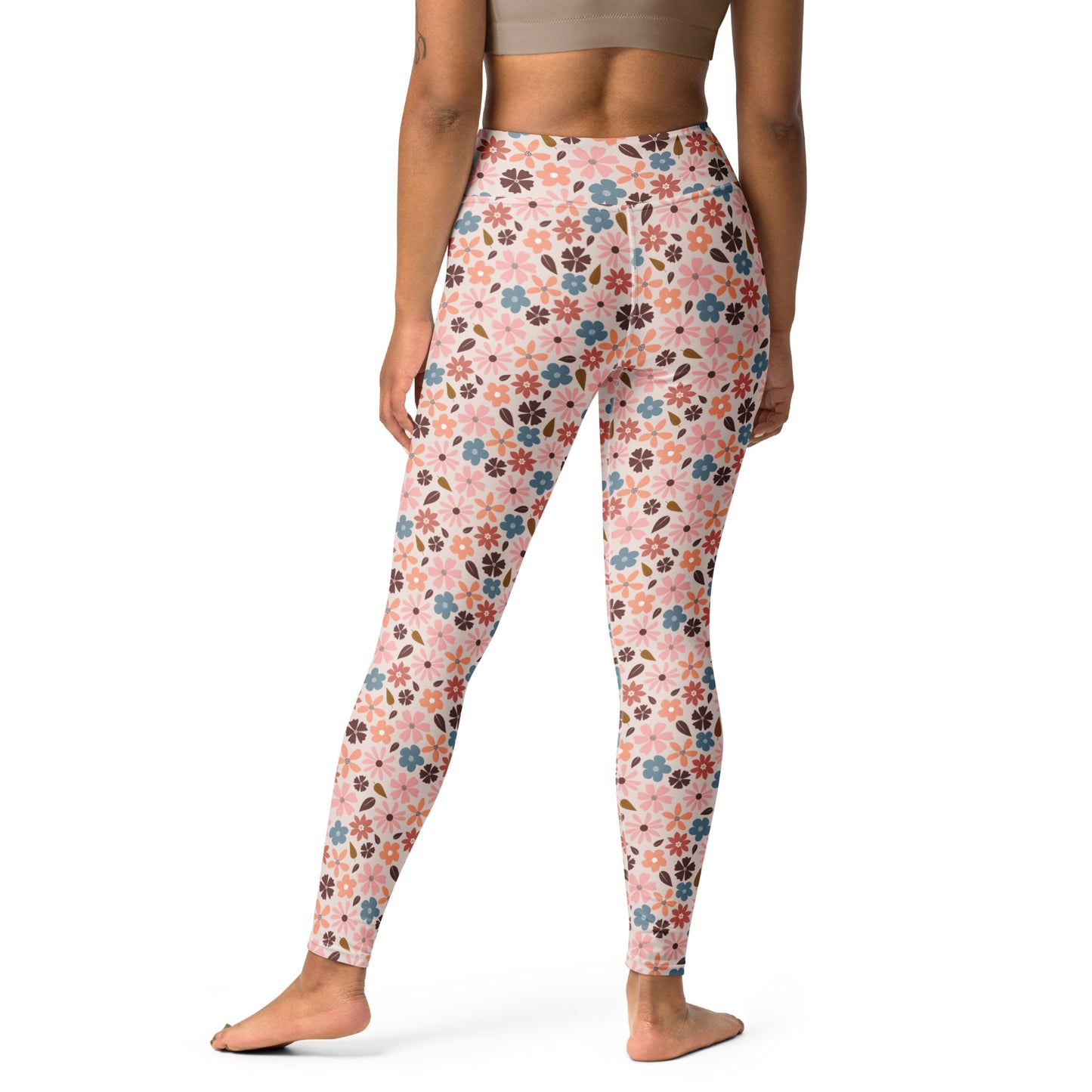 Blooming Garden High-Waisted Yoga Leggings