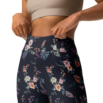 Floral Serenity High-Waisted Yoga Leggings