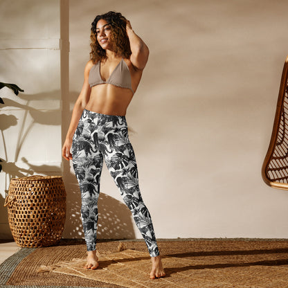 Leafy Escape High-Waisted Yoga Leggings