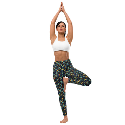 SculptFlex Squares High-Waisted Yoga Leggings