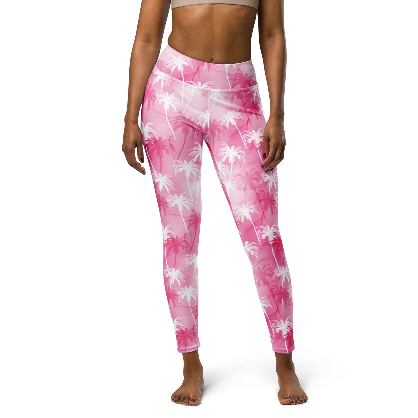 Tropic Blush Pink Harmony High-Waisted Yoga Leggings