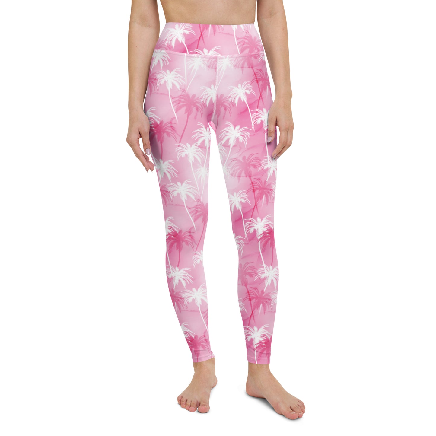 Tropic Blush Pink Harmony High-Waisted Yoga Leggings