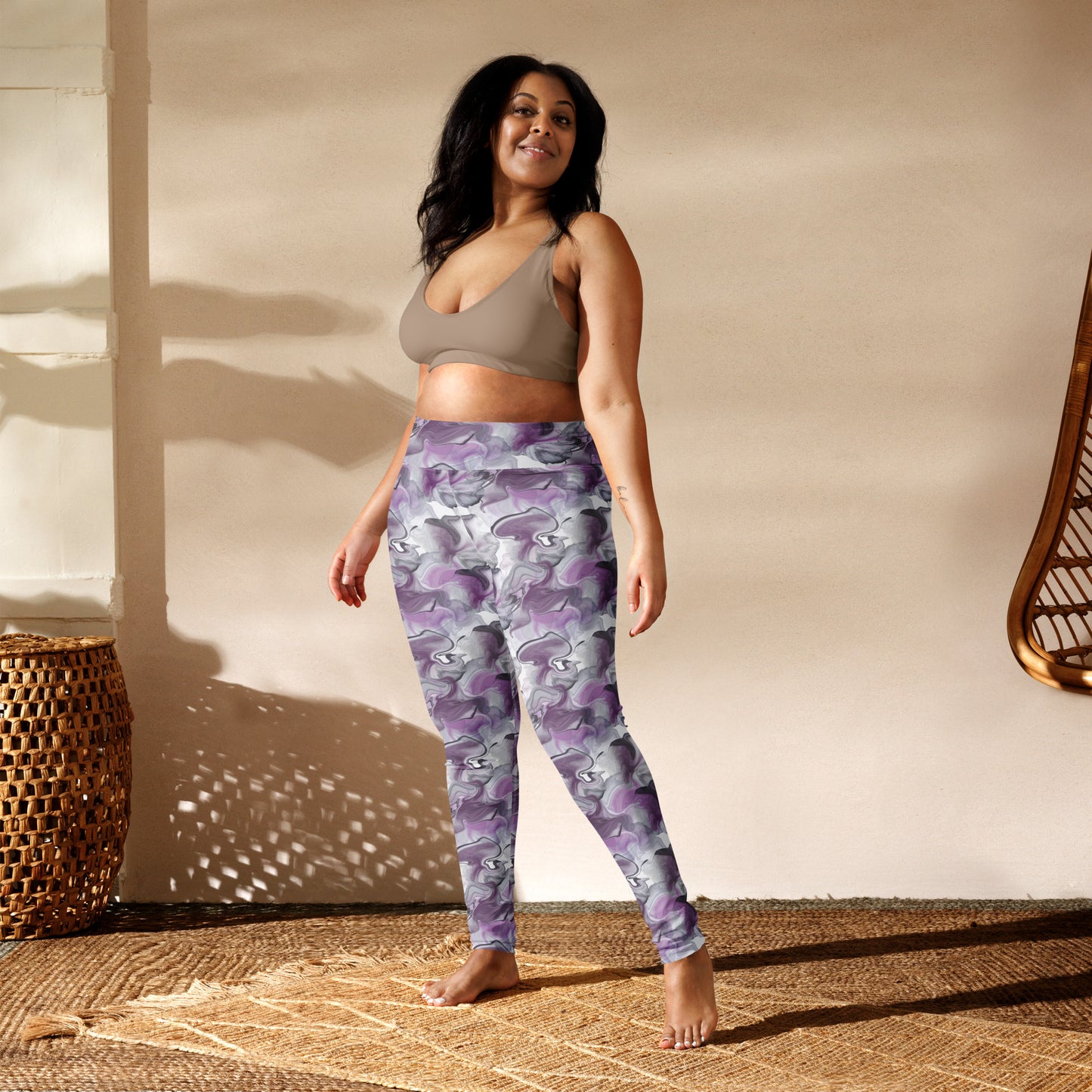 Daydream Purple High-Waisted Yoga Leggings