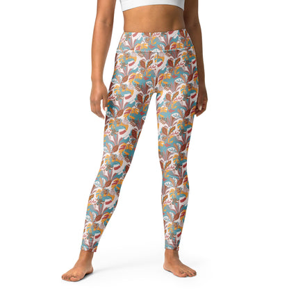 Kaleidoscope Garden High-Waisted Yoga Leggings