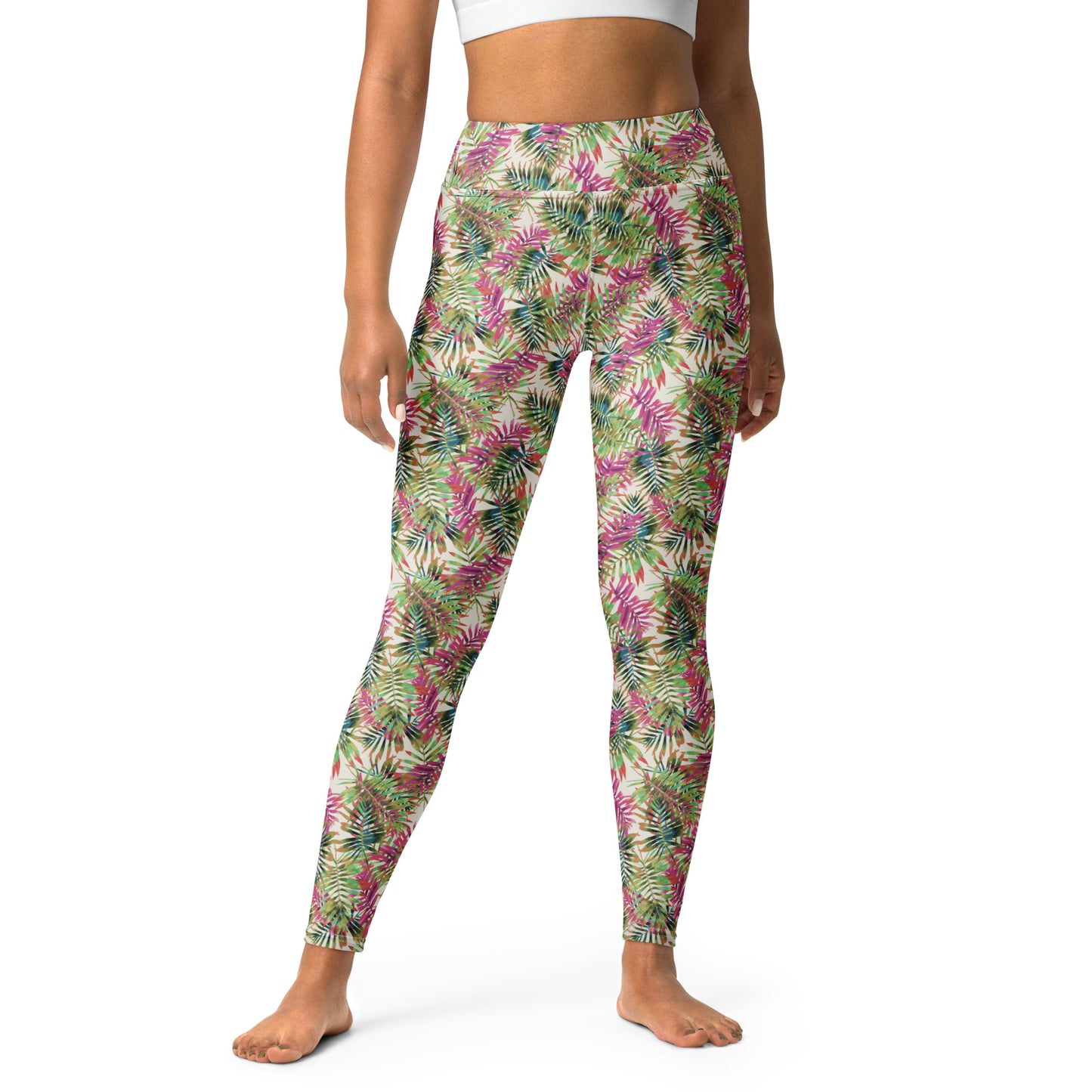 Blossom Canvas High-Waisted Yoga Leggings