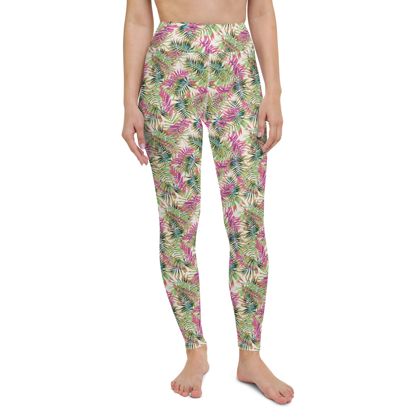 Blossom Canvas High-Waisted Yoga Leggings