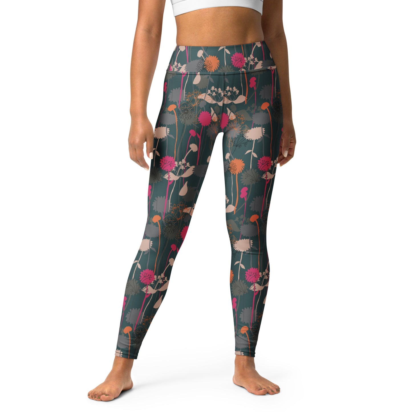 Radiant Floral High-Waisted Yoga Leggings