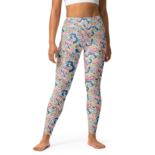 Whimsical wonderland high-waisted Yoga Leggings