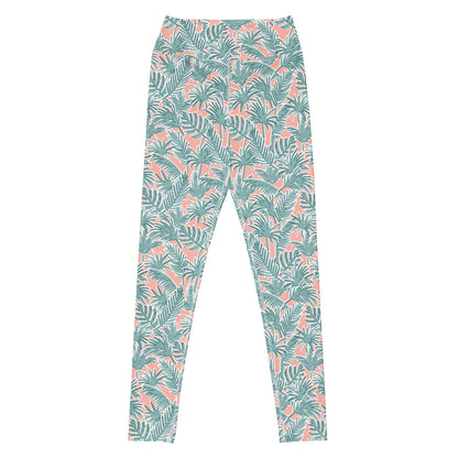 Serene Garden High-Waisted Yoga Leggings