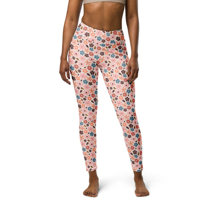 Blooming Garden High-Waisted Yoga Leggings