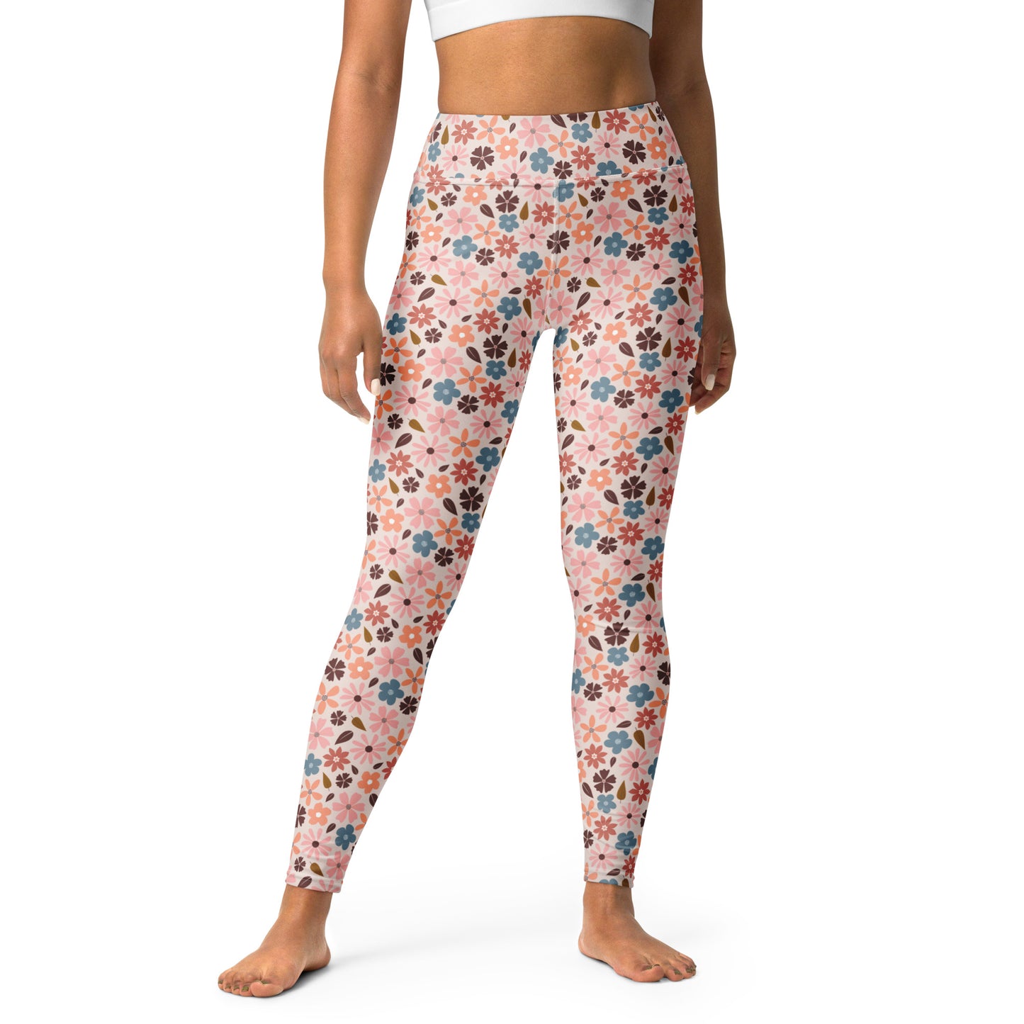 Blooming Garden High-Waisted Yoga Leggings