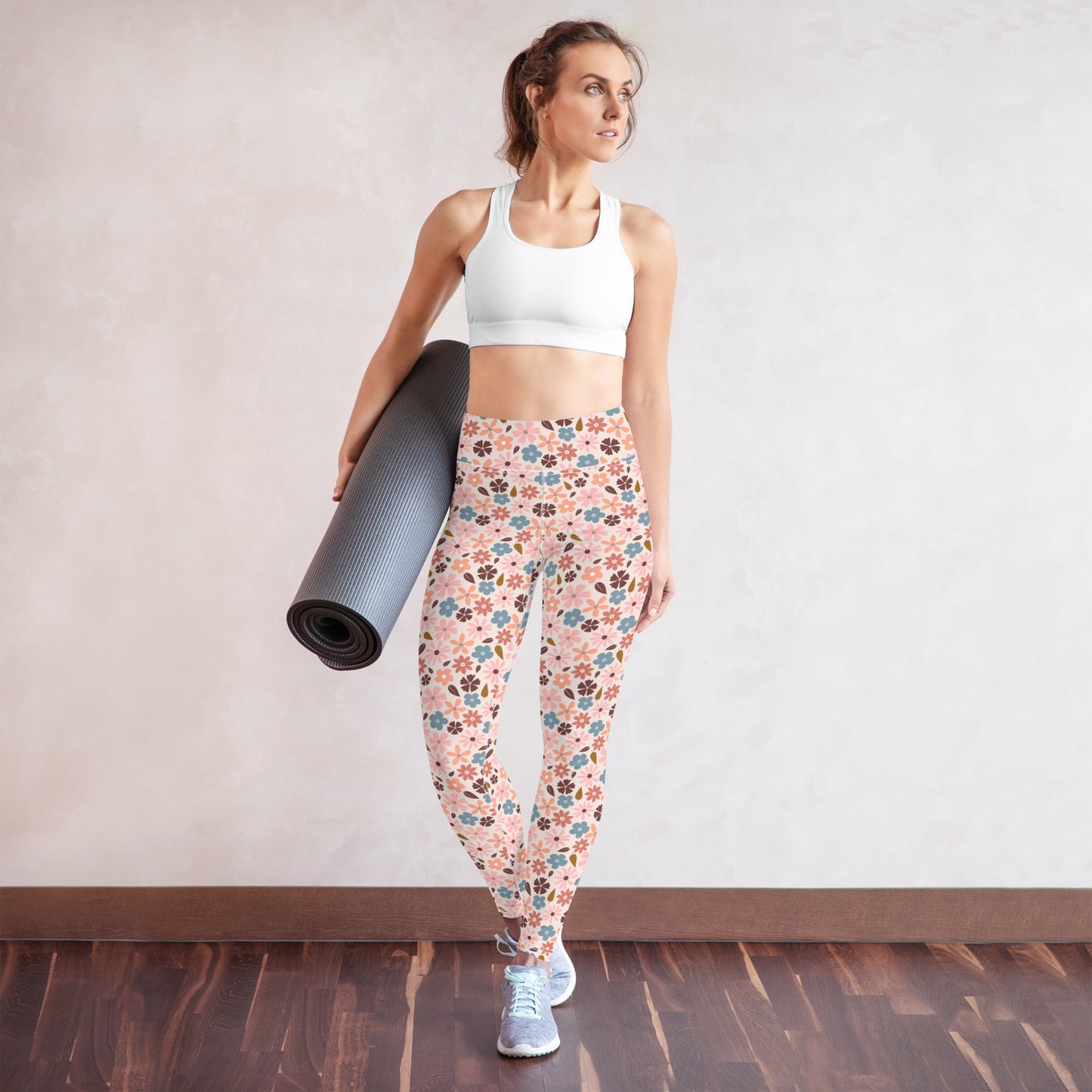 Blooming Garden High-Waisted Yoga Leggings