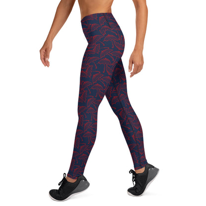 Celestial Canopy Umbrella High-Waisted Yoga Leggings