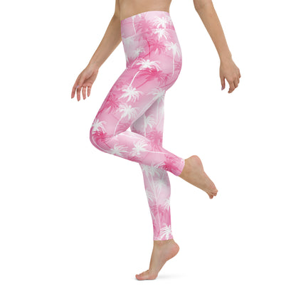 Tropic Blush Pink Harmony High-Waisted Yoga Leggings