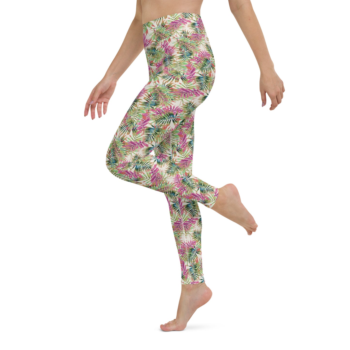 Blossom Canvas High-Waisted Yoga Leggings