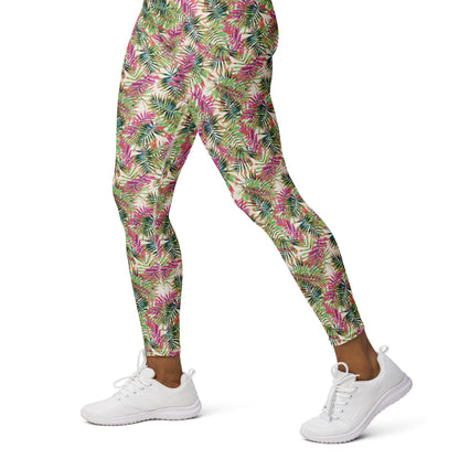 Blossom Canvas High-Waisted Yoga Leggings