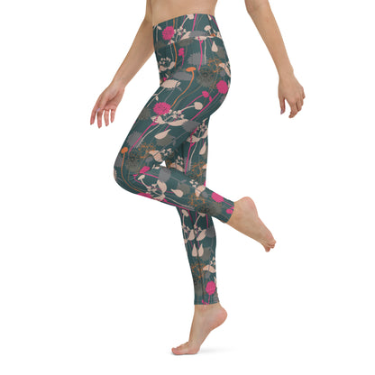 Radiant Floral High-Waisted Yoga Leggings