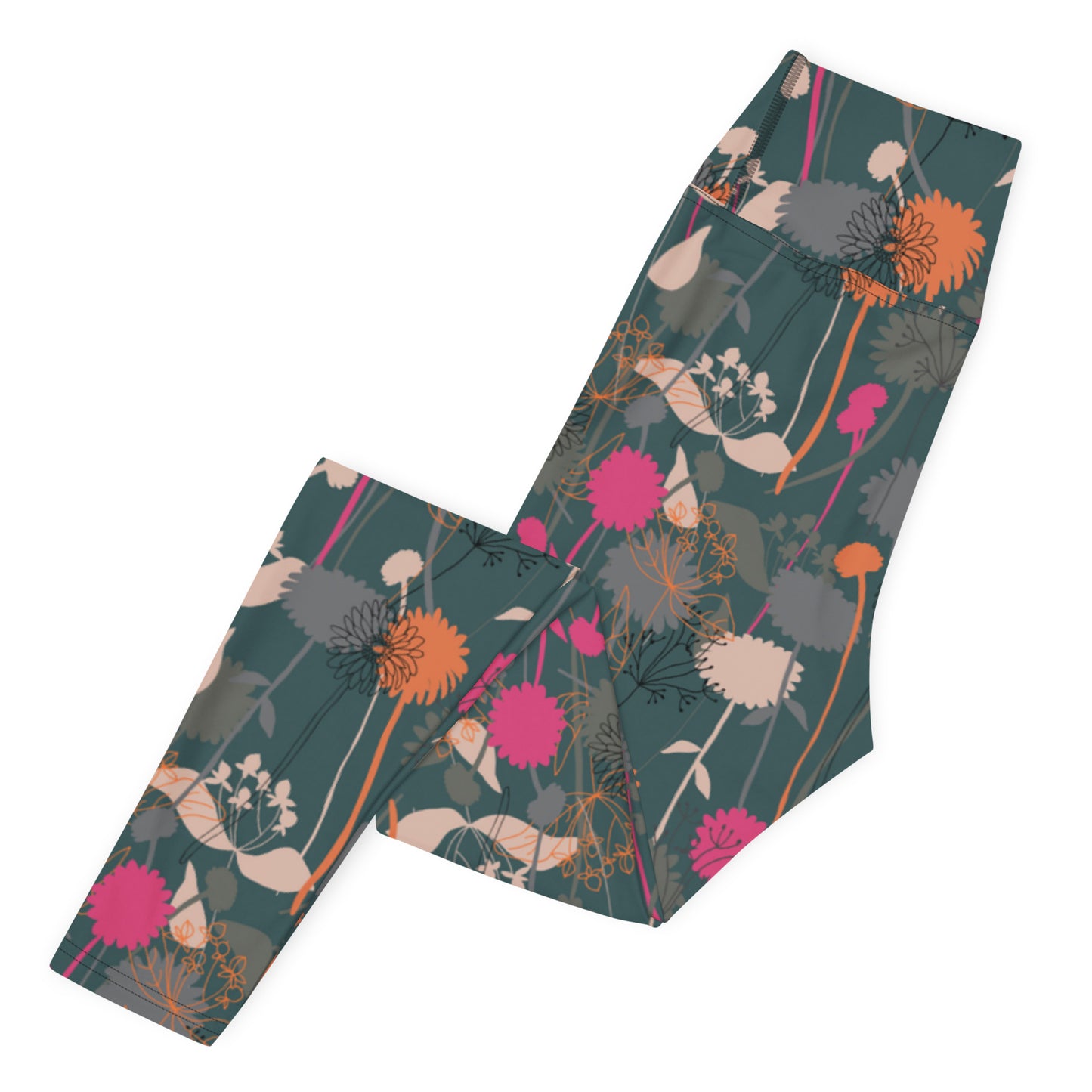 Radiant Floral High-Waisted Yoga Leggings