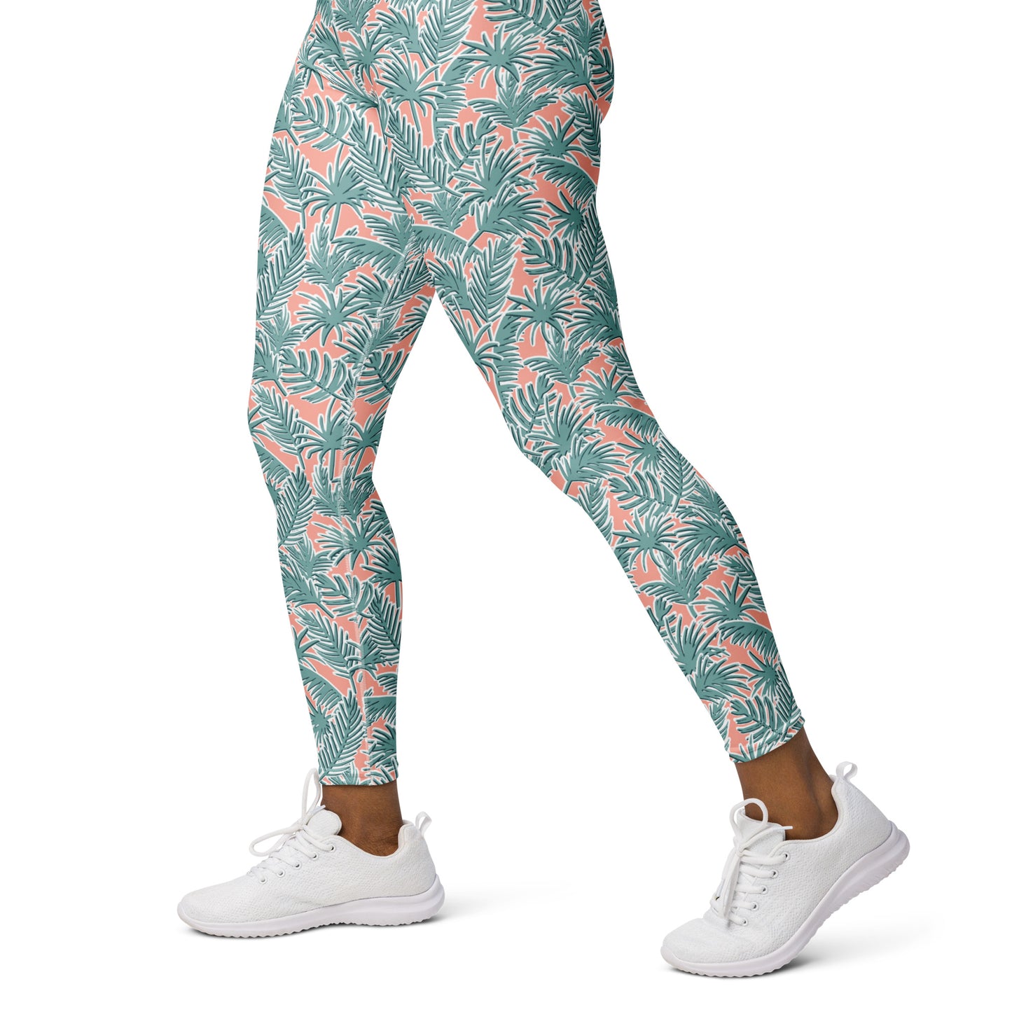 Serene Garden High-Waisted Yoga Leggings