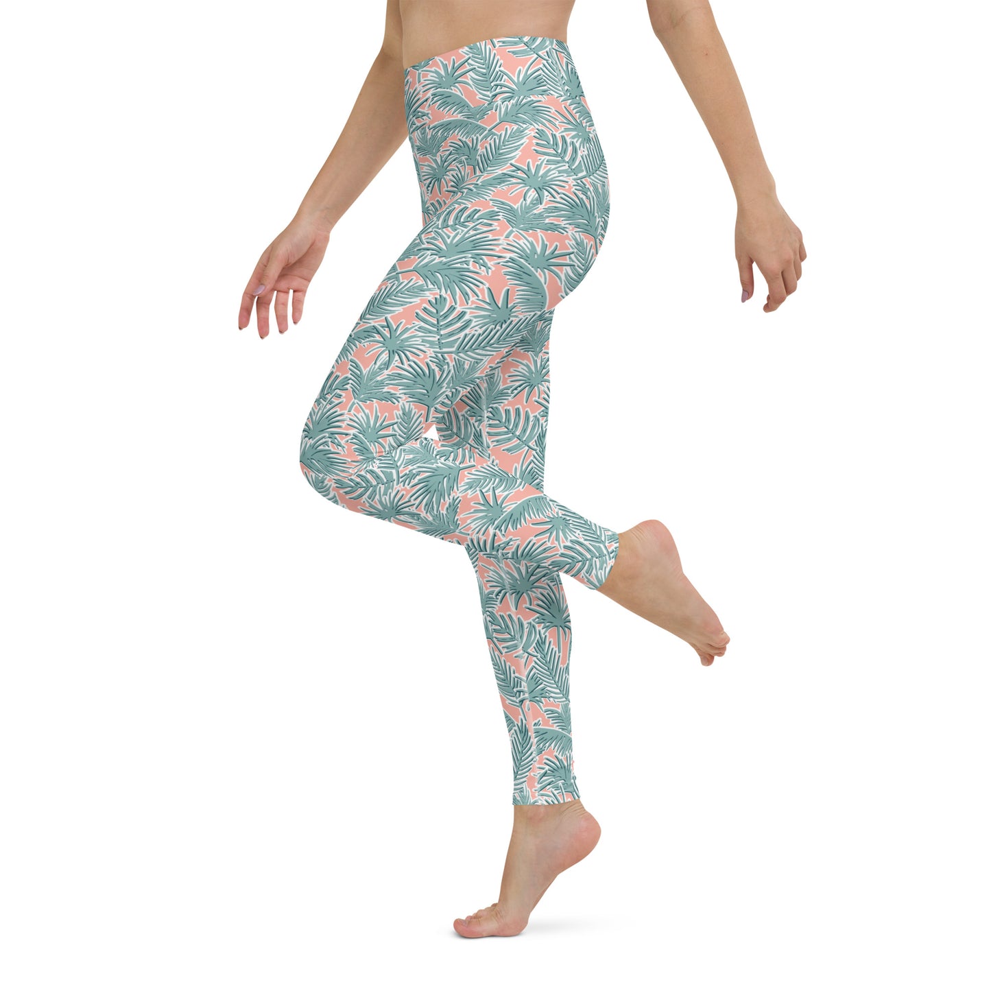 Serene Garden High-Waisted Yoga Leggings