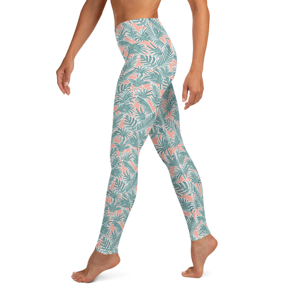 Serene Garden High-Waisted Yoga Leggings