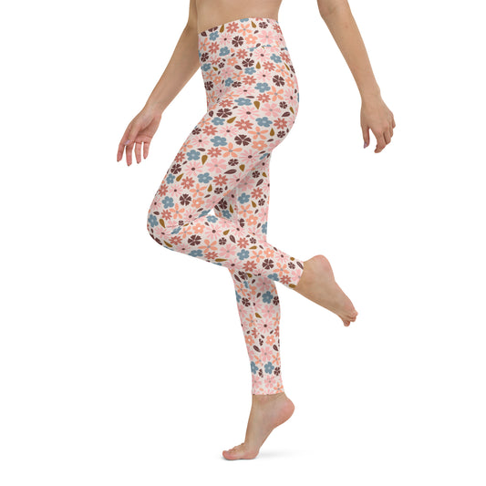 Blooming Garden High-Waisted Yoga Leggings
