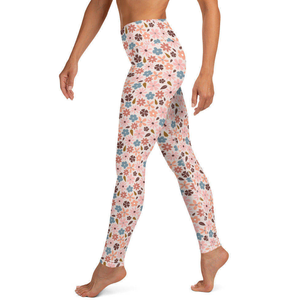 Blooming Garden High-Waisted Yoga Leggings