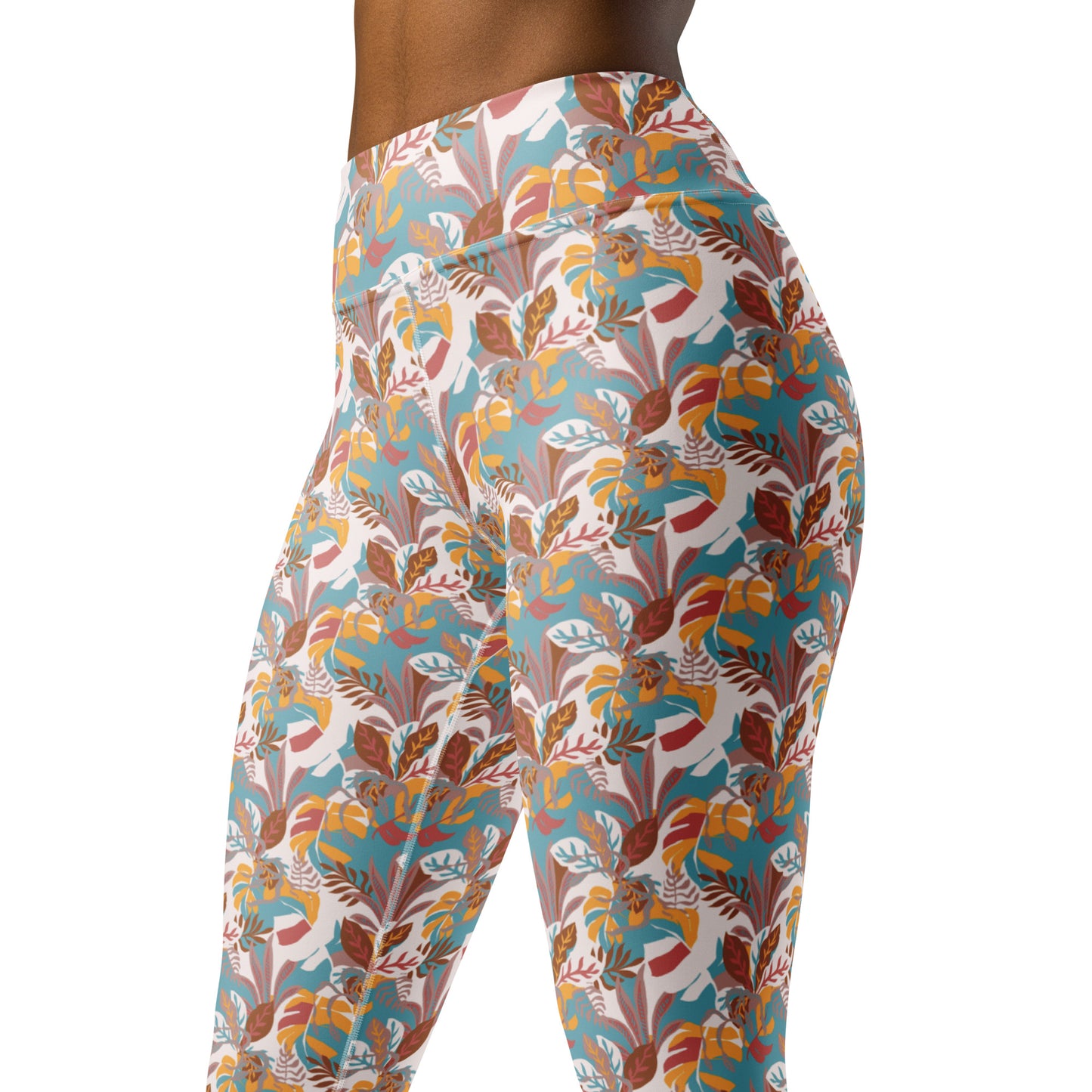 Kaleidoscope Garden High-Waisted Yoga Leggings